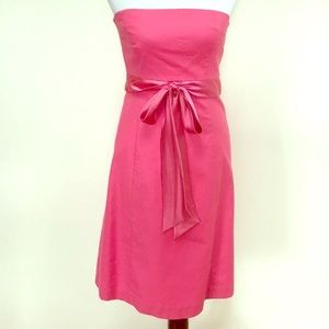 J.Crew strapless pink bow dress